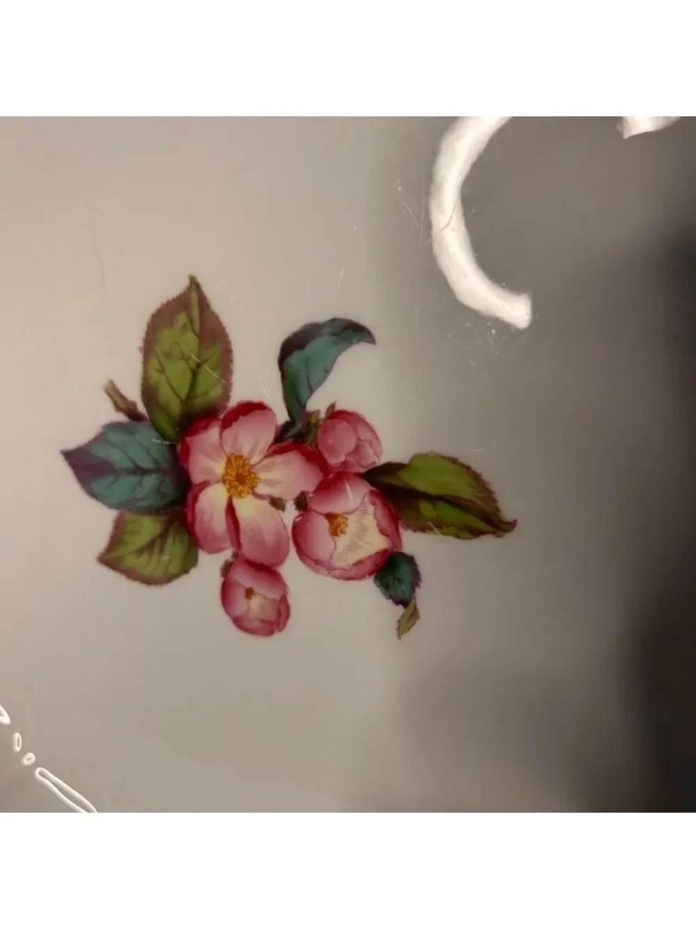 Vintage Spode Copeland England Floral Serving Plate 12.5” Diameter 1” Height